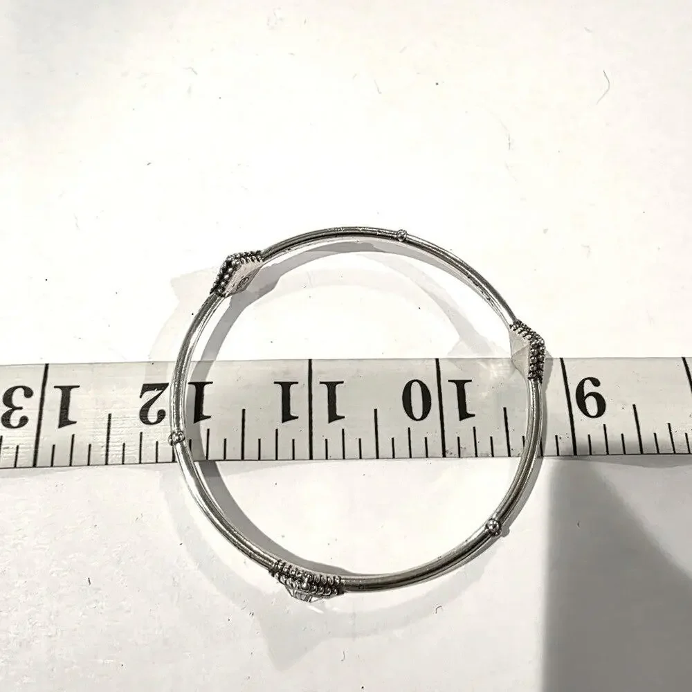 Brighton Twinkle Silver Bangle with Swarovski Crystal Accents